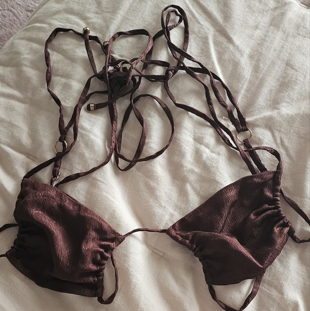 NEW-Indah-Revolve-Cupid Tie Front String Bra Top in Namibia-SOLD OUT ONLINE - Picture 2 of 3